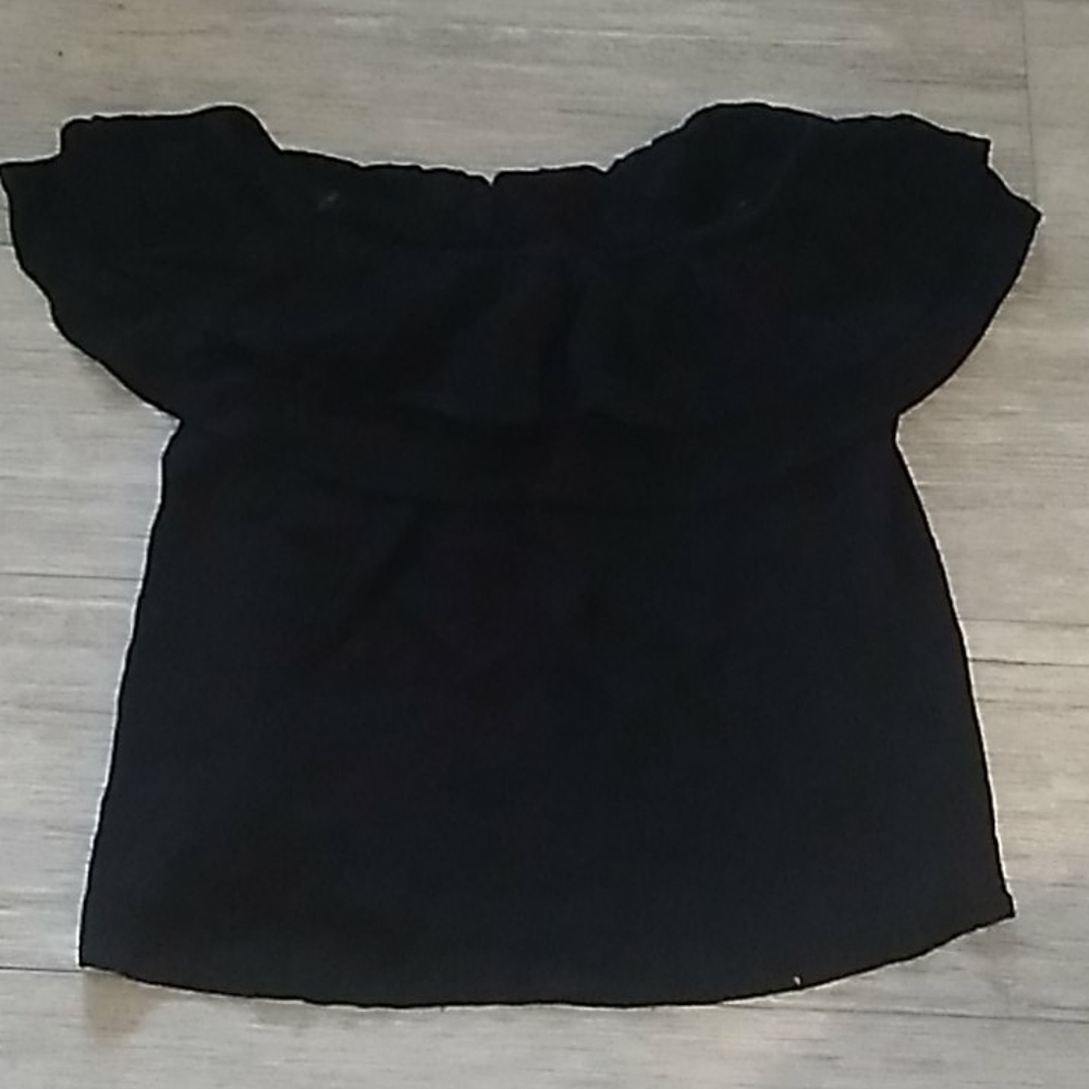 Black off the shoulder shirt, size small